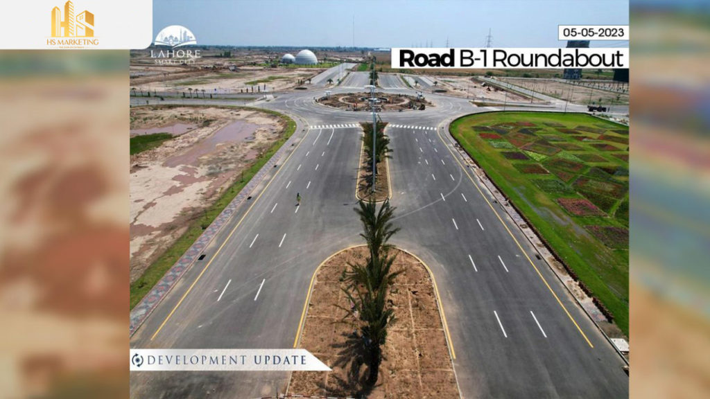 Lahore Smart City Road B-1 Roundabout
